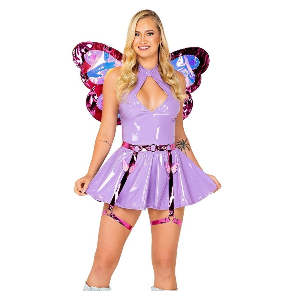 NEW Butterfly Beauty Costume SZ MEDIUM Halloween Role Play Cosplay MSRP $62